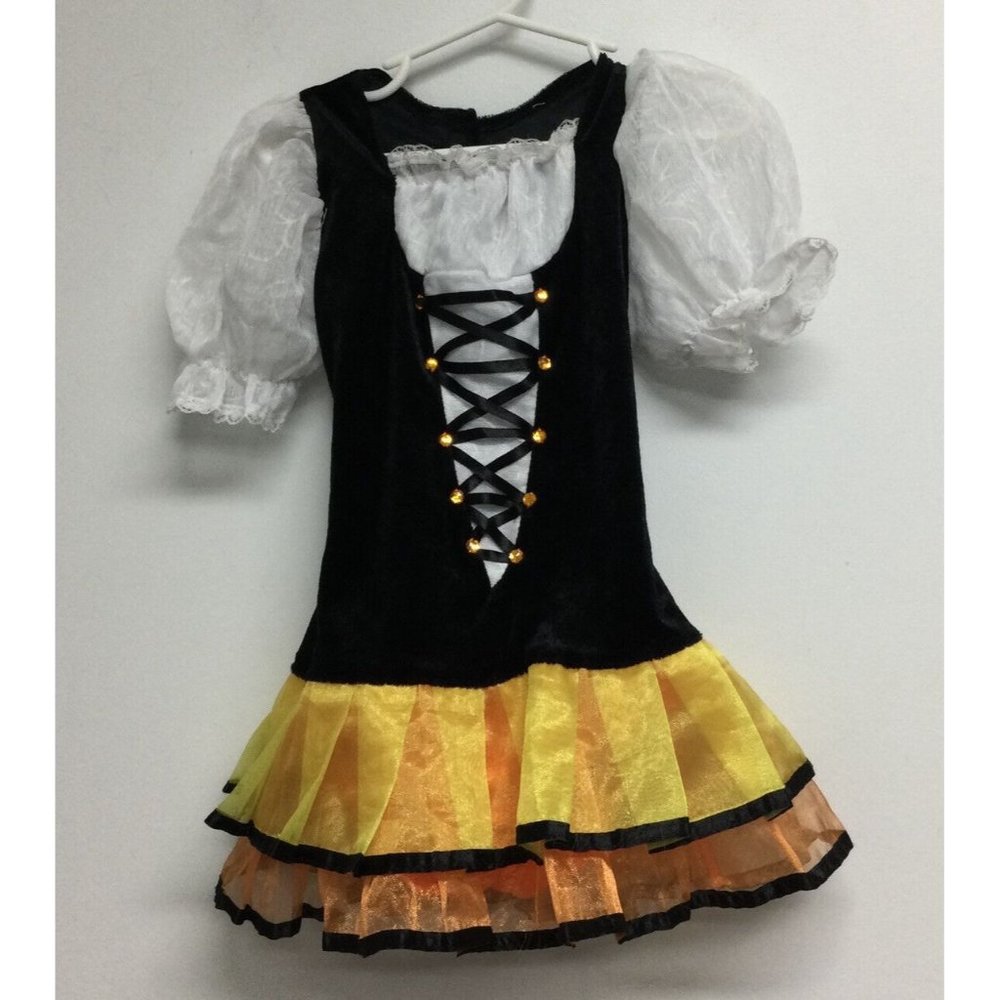 Rubies Monarch Butterfly Candy Corn Witch Halloween Costume Dress Girls Size S